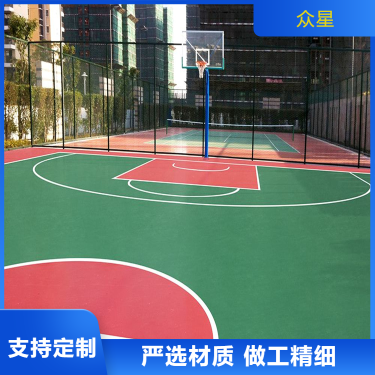 六安市学校塑胶跑道篮球场硅PU - 哪里好